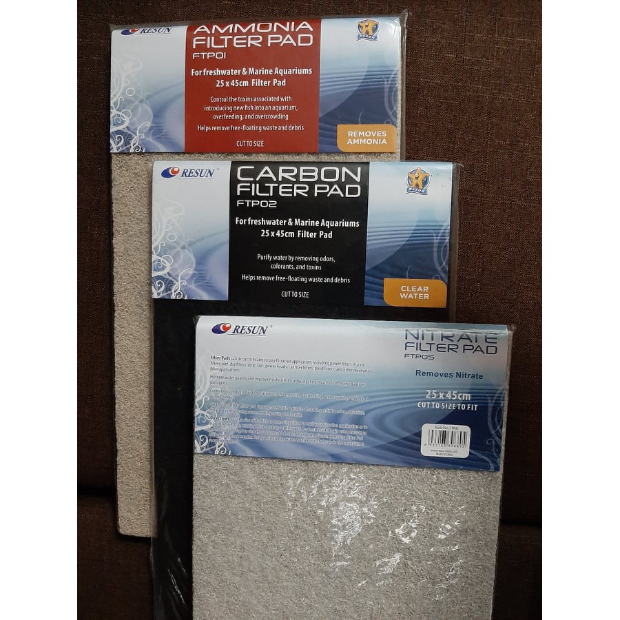Resun Filter Pads Carbon/Ammonia/Nitrate 25cmx45cm | Shopee Philippines
