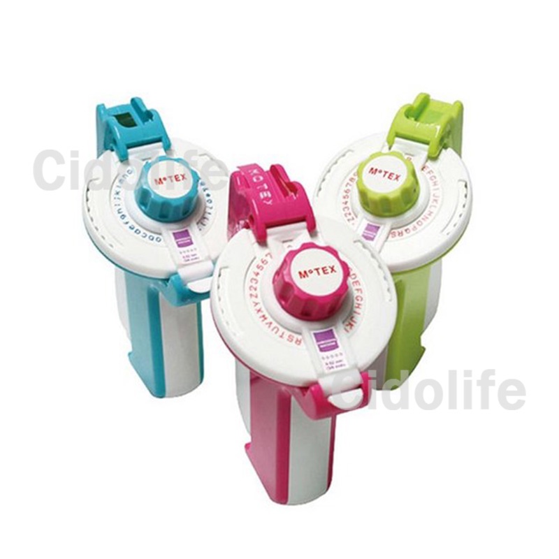 Motex Embossing Label Maker E202 e202 + 2 Wheels + 1 Refill Tape