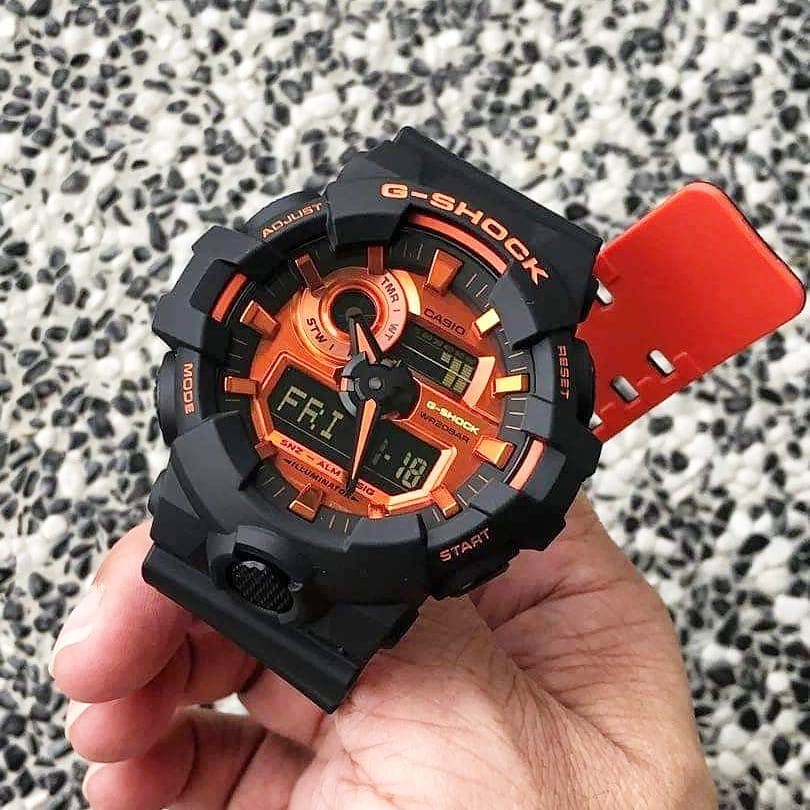 G shock orange discount black