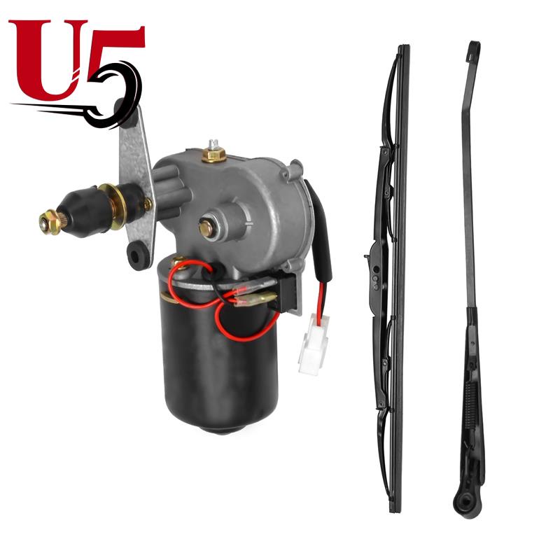 1 Set DC12V 30W Universal UTV Electric Windshield Wiper Motor Kit Wiper