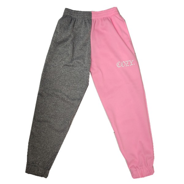Two-Toned Cozy Trendy Jogger Pants For Women Stretchable JB28-1 JINFENG ...