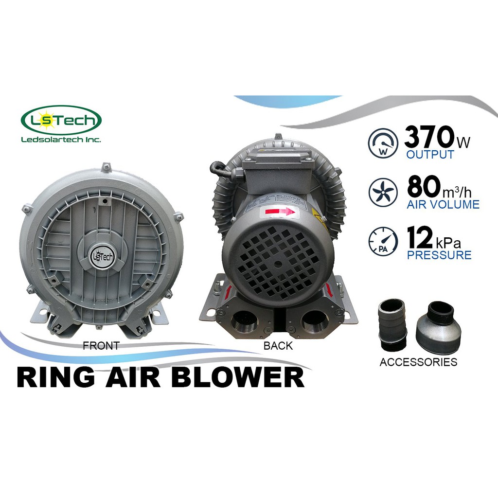 370 Watts Ring Air Blower / high pressure fish shrimp pond farming ...