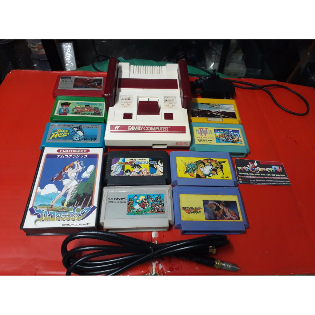 Original Nintendo Family Computer (1983 release) with Free 10 Game ...