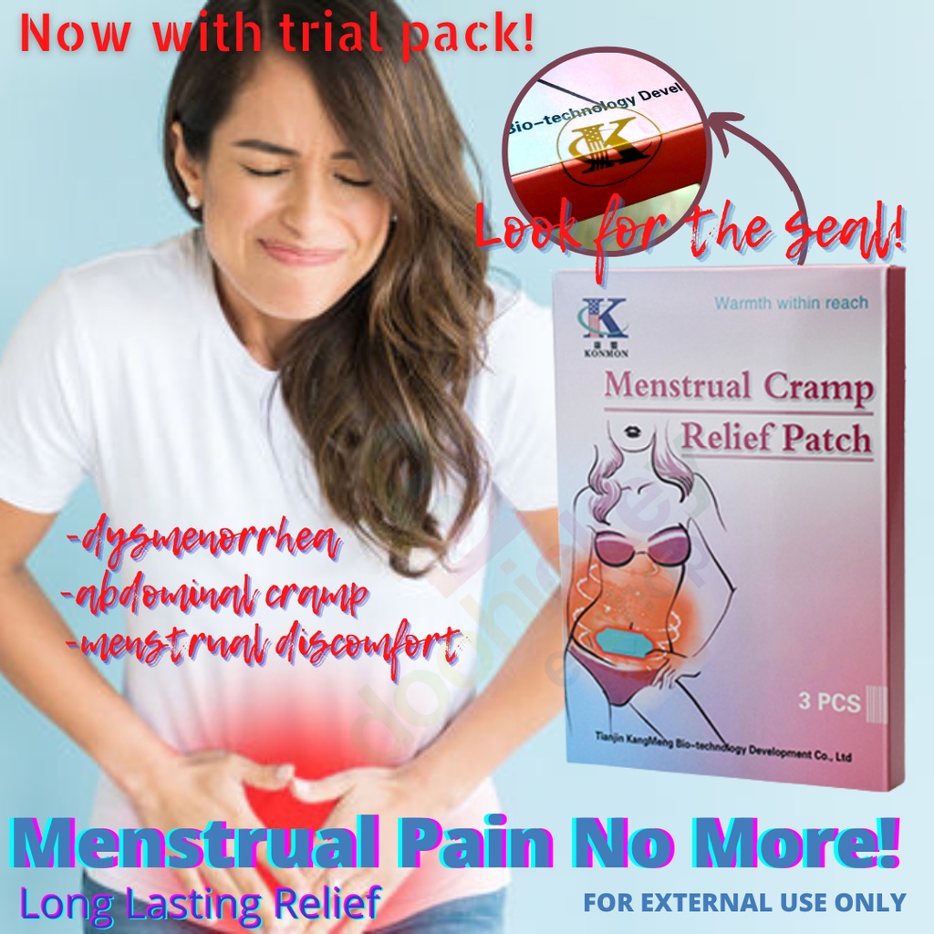 Original Konmon Menstrual Cramp Relief Patch now with Trial Pack