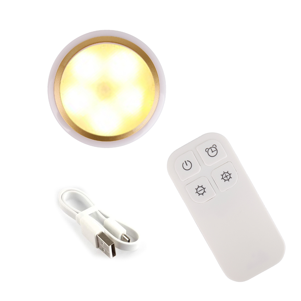 Stick On Night Light Warm White LED USB Rechargeable LED Light