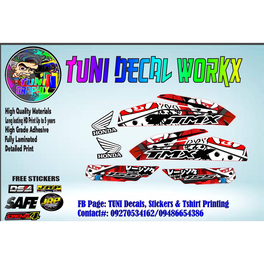 TMX 125/155 AND OTHER BRANDS (RACING BOY STICKER) | Shopee Philippines