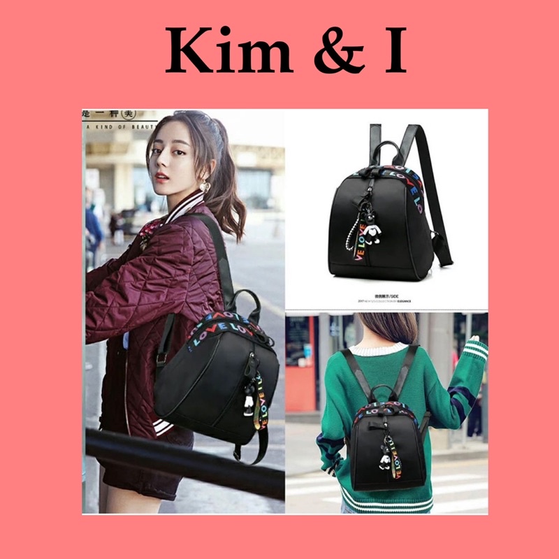 Kim & I Korean Cute Satchel School Bag Back Pack backpack Shopee