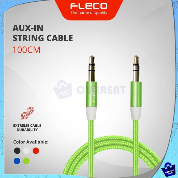 Aux FLECO STRING Cable 100cm | Shopee Philippines