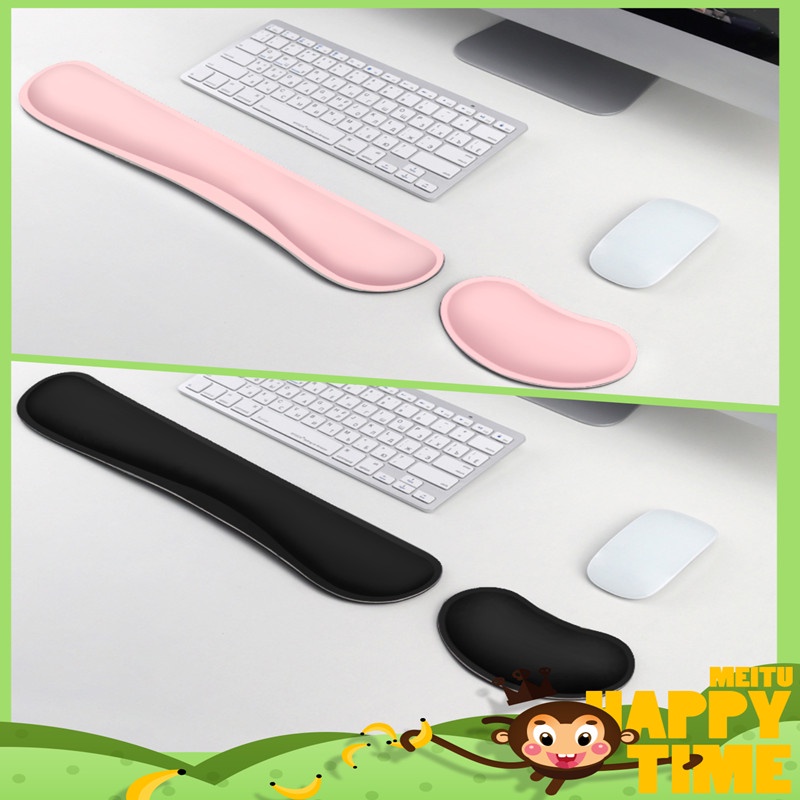 （COD/Spot）Wrist Rest Pad Set Mouse Palm Keyboard Prevented Pain ...