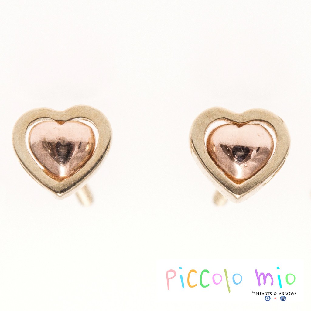 14K Gold hotsell Heart Earrings