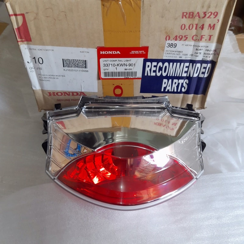 Original Honda PCX 125 Thailand Rear Light Mica Reflector 33710KWN901 ...