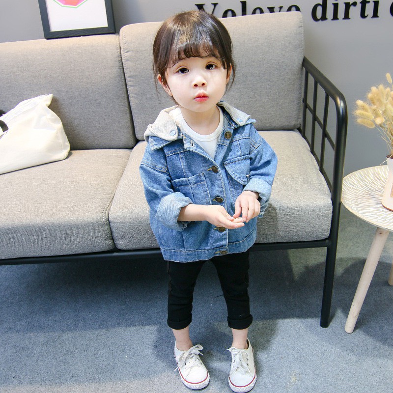 Jean jacket for baby girl hot sale
