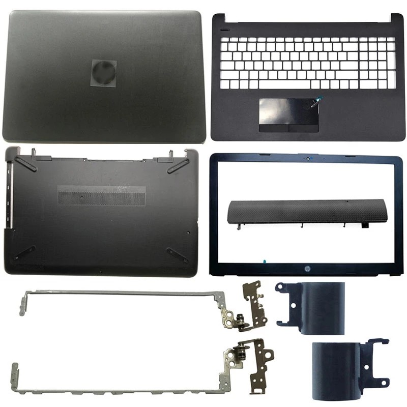 HP 15-BS 15-BW 250 G6 255 G6 LCD Back Cover – Silver, Hinges & Bezel Included, New, Genuine HP