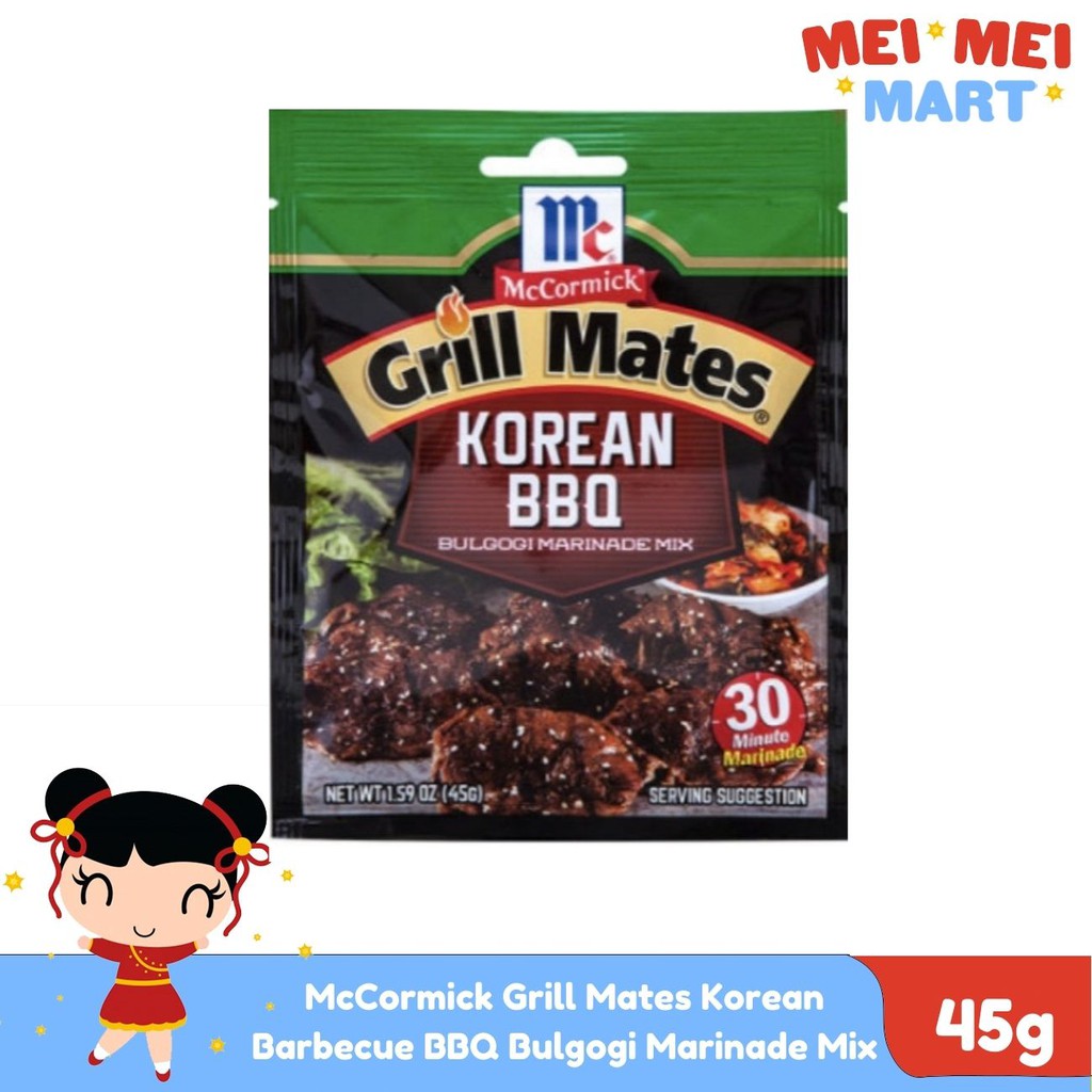 McCormick Grill Mates Korean Barbecue BBQ Bulgogi Marinade Mix 45g