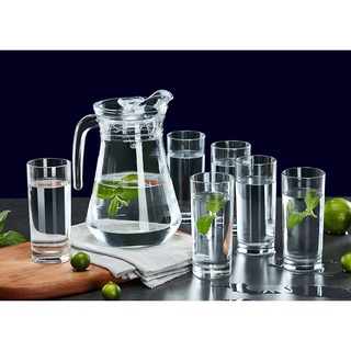 1pc Fridge Pitcher 1.1L Glass Water Fridge Pitcher with Lid, Easy to Use Fridge Pitcher Great for Lemonade, Iced Tea, Milk, Cocktails and More