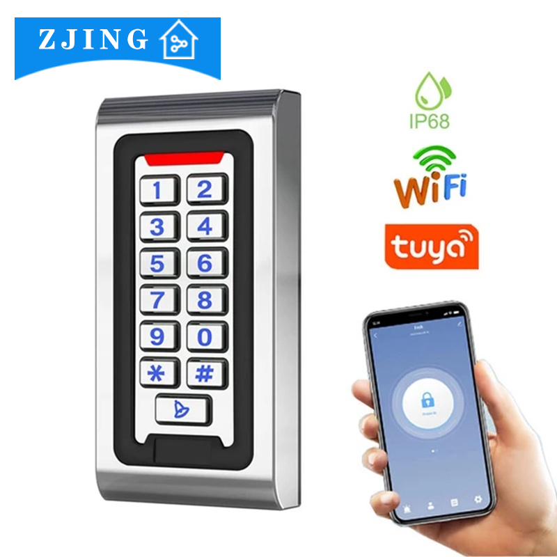 Waterproof WiFi Tuya App Smart Door Lock RFID Card Access Controller ...