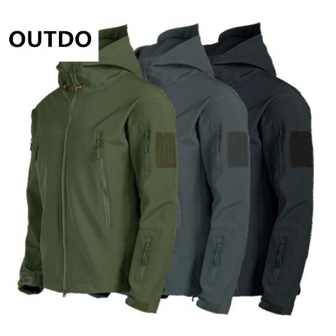Ready Stock Waterproof Jacket Shark Skin Soft Shell Clothes Tactical ...