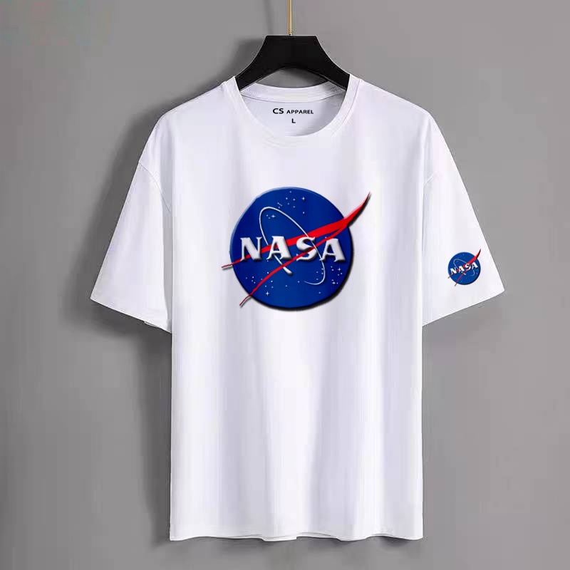 CS Apparel NASA Logo Print T Shirt Premium Cotton High Quality Fashion Casual Unisex Shopee Philippines