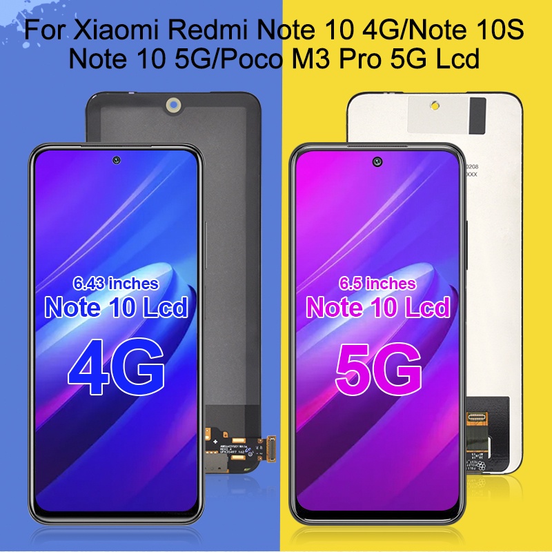 OLED 4G For Xiaomi Redmi Note 10 Lcd Note 10S Display Touch Digitizer ...