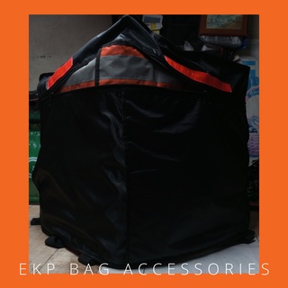 Lalamove bag cover with reflector (NYLON FABRIC LINING BLACK)