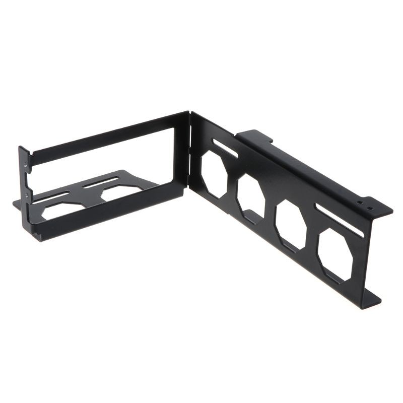 Metal Graphics Card Bracket Riser Fixed Vertical ATX Case PCI-E 16x x16 ...