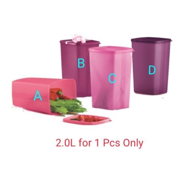 Tupperware Large Square Away 2.0L (1pc) | Shopee Philippines