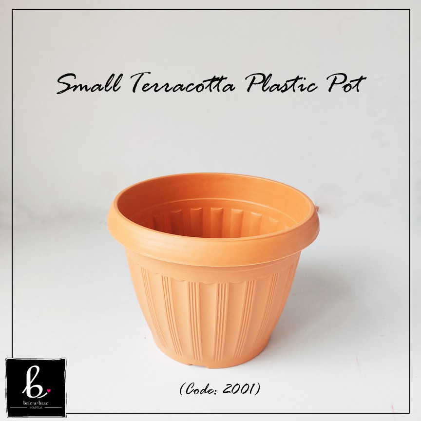 HighQuality Plastic Terracotta Pot SMALL Shopee Philippines
