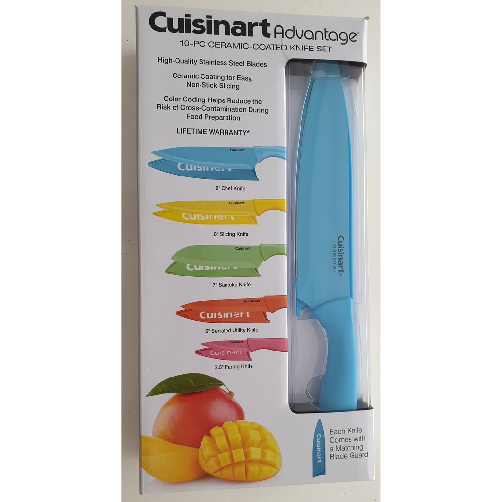 Cuisinart - Advantage 10pc Ceramic Coated Cutlery Set - Multiple