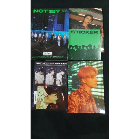 NCT STICKER SEOUL CITY VERSION UNSEALED ALBUM TINGI MARK STICKER AND JUNGWOO POSTCARD