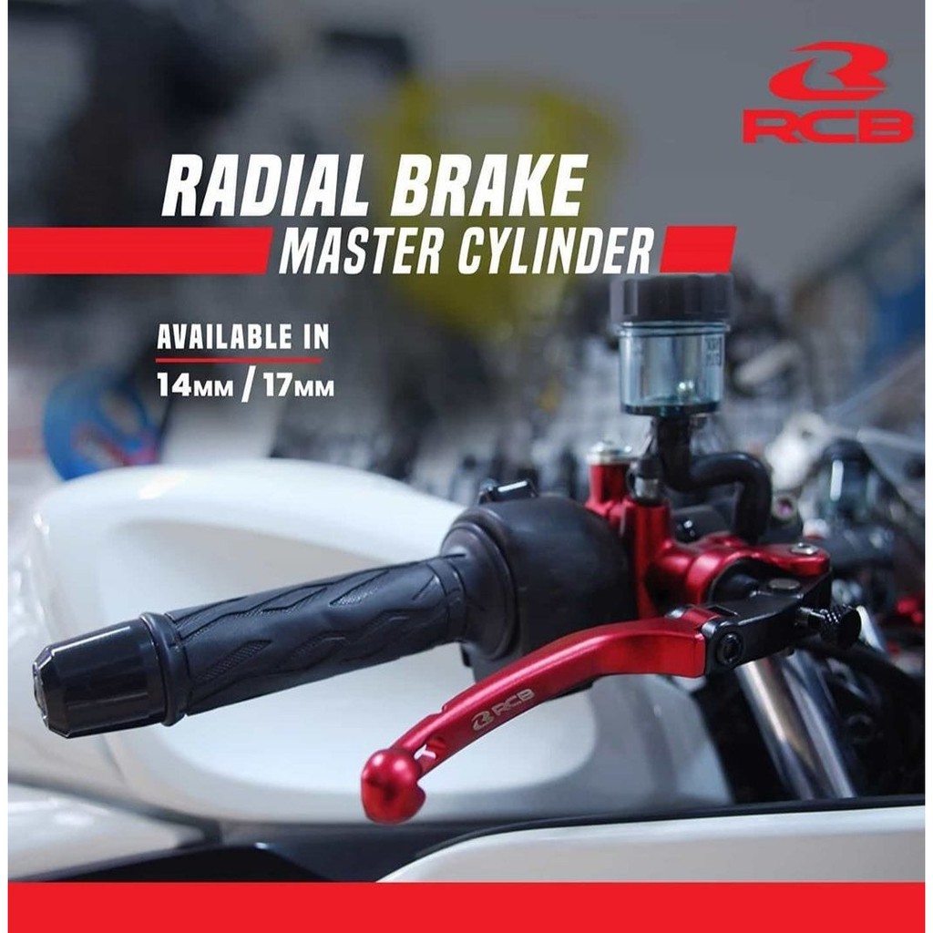 RACING BOY RCB Universal Master Brake Pump S1 17mm (LH RH) BLACK