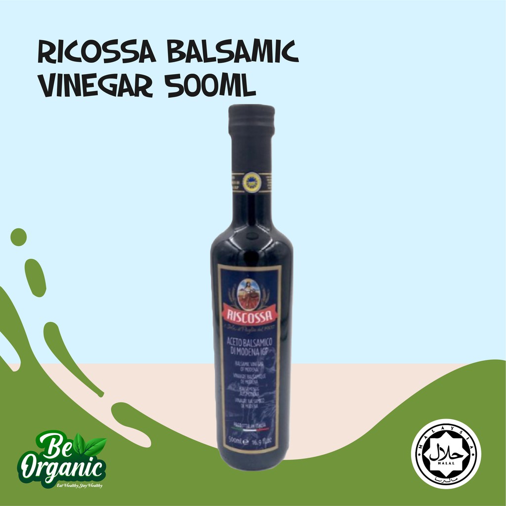 Be Organic Certified Organic Ricossa Balsamic Vinegar 500ml Shopee