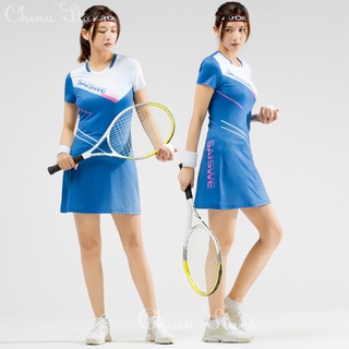 Women Tennis Dress Female Badminton Dress Women's Sport Skit With Shorts  Girls Gym Workout Sports Dress