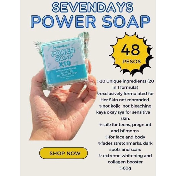 Sevendays Power Soap | Shopee Philippines