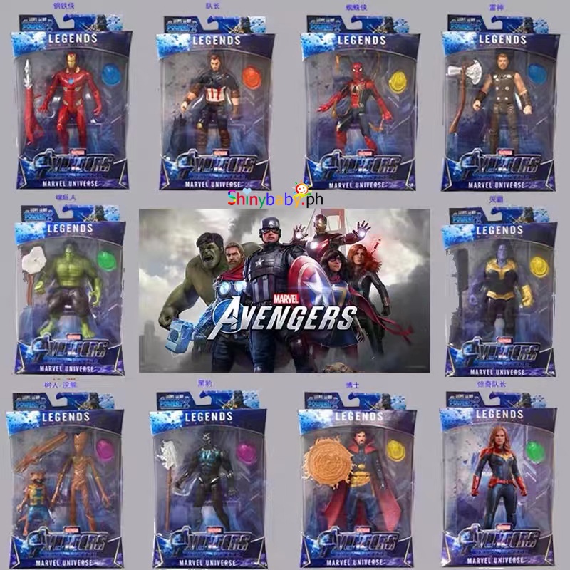 Marvel Avengers Infinity War LED Action Figures Doll Captain Kids