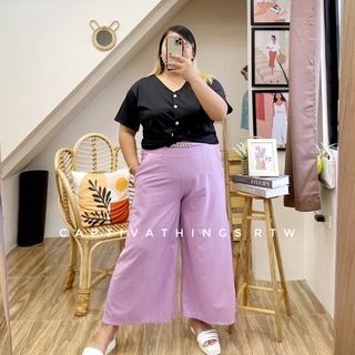 PLUS SIZE XL-3XL Claire Highwaist Square Pants Wide Leg ONHAND