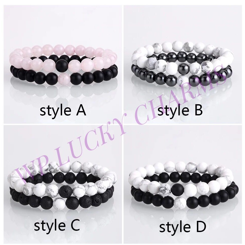 Bracelets hot sale couple distance