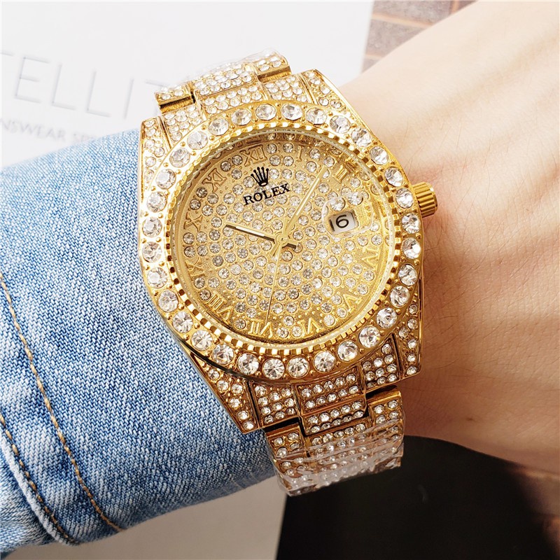 Full diamond 2024 watch mens