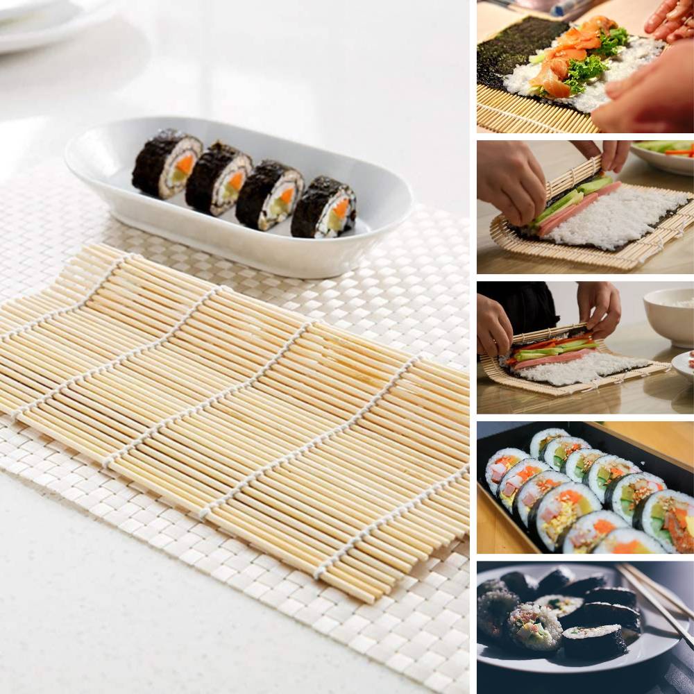 Bamboo Sushi Rolling Mat DIY Onigiri Rice Roller Chicken Roll Hand Maker  Japanese Sushi Maker Kitchen Tools