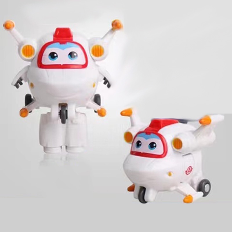 Kids Toys Super Wings Big size Action Figure Robot Transformation Jett  Dizzy Children Airplane