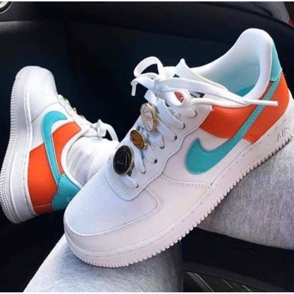 Air force 1 store white aqua clay