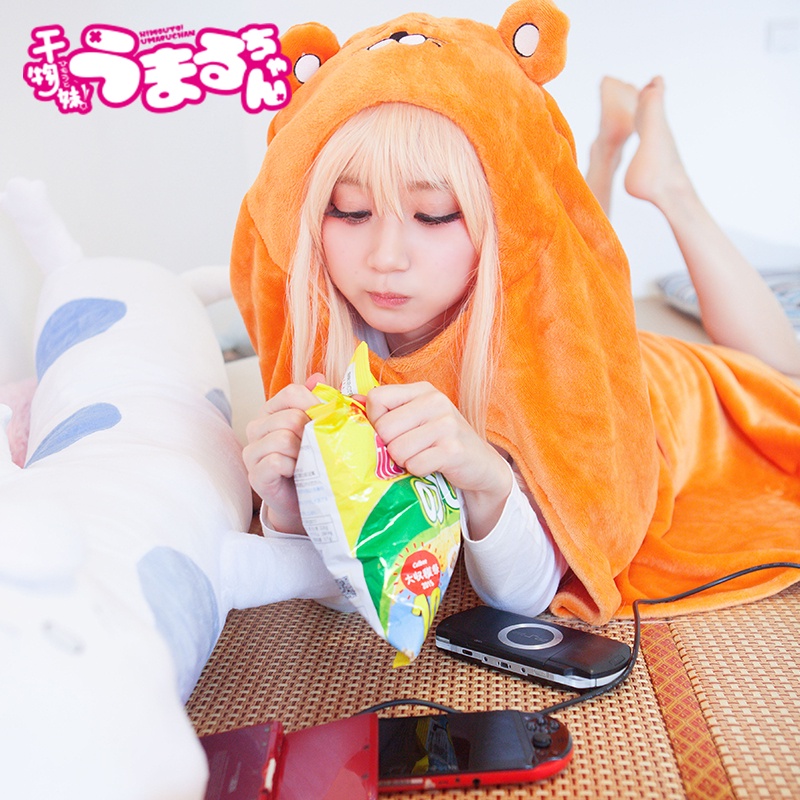 Umaru-chan Cloak Anime Doma Umaru Cosplay Costume Flannels Cloaks ...