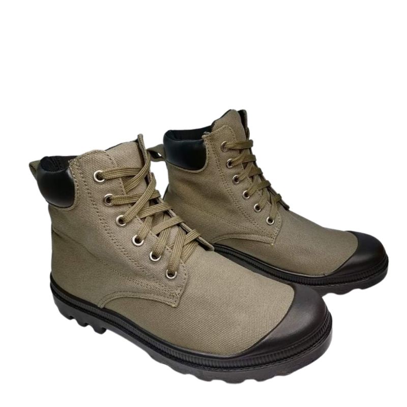 French on sale canvas boots