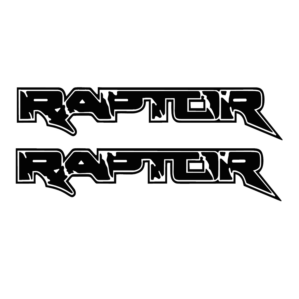 2PCS RAPTOR STICKER CUT OUT VINYL STICKER 4X20 INCHES HXL | Shopee ...