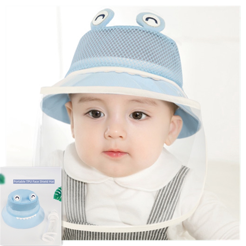 Infant hat with face 2024 shield