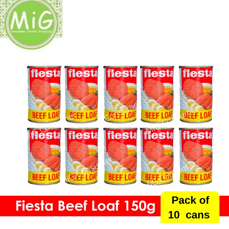 Fiesta Beef Loaf 150 Grams Pack Of 10 Cans Shopee Philippines