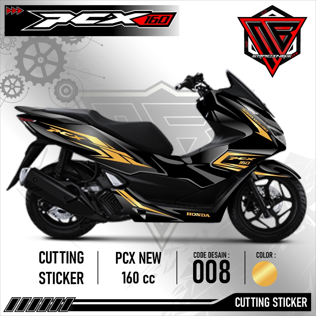 Cutting Sticker Pcx Motorcycle Accessories Sticker Honda Pcx 160 Cc