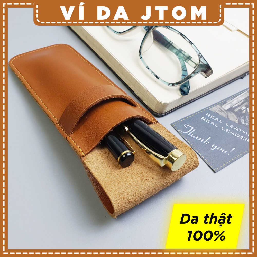 Genuine cowhide pen bag ZN06 JTOM leather wallet - | Shopee Philippines