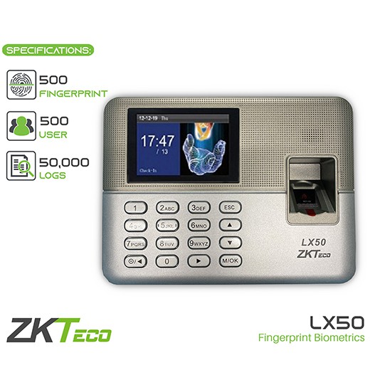 ZKTeco LX50 Fingerprint Time Attendance Biometrics | Shopee Philippines