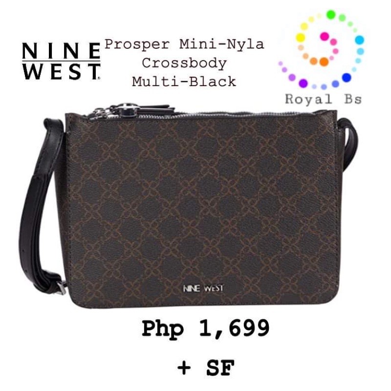 Nine West Prosper Mini Nyla Crossbody Multi black