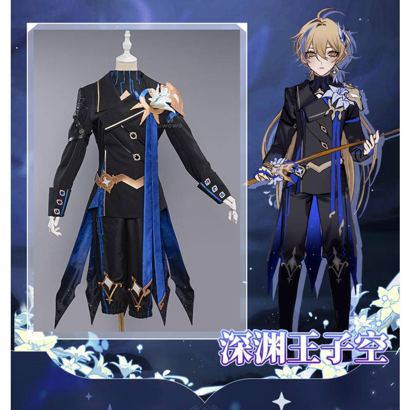 Uwowo Genshin Impact Abyss Prince Aether kong dress cosplay costume ...